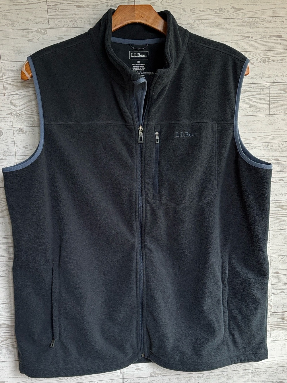 LL Bean polartec Mountain Classic Fleece Vest Mens XL Blue gorpcore hiking ski